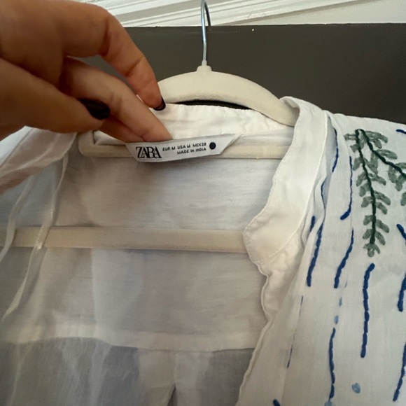 Colorful Embroidered White Dress - Picture 2 of 3